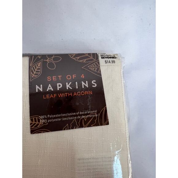 New (Set of 4) Napkins, Autumn Foliage - Picture 4 of 7